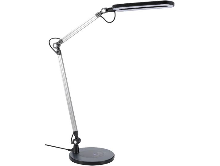 Bürolampe Corsin Schwarz/Silber Metall/Kunststoff H 105 cm 910 lm - LED - Lichtfarbe: Warmweiss – Kaltweiss - Bürolampe- LED Energiesparlampe