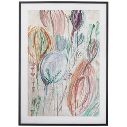 DAHEIM Wandbild 52 x 72 cm Francine Glas Bunt