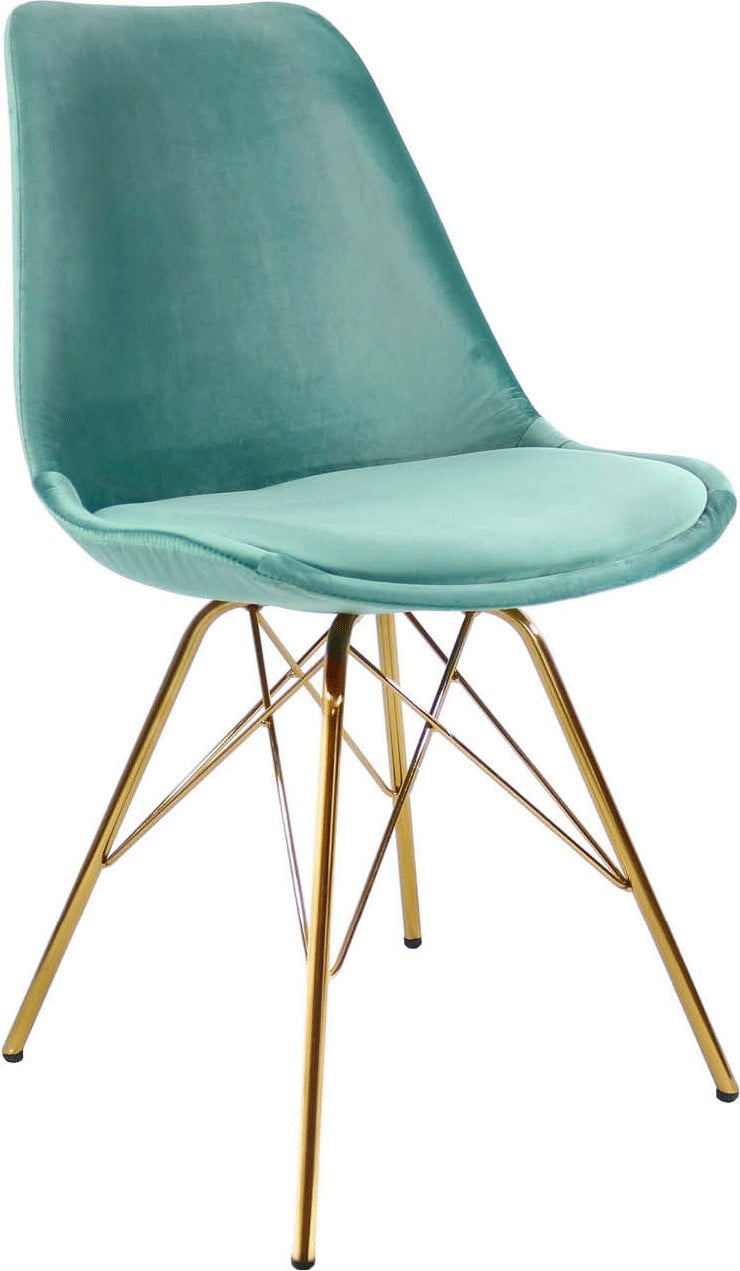 Kick Collection Eetkamerstoel Velvet - Mintgroen