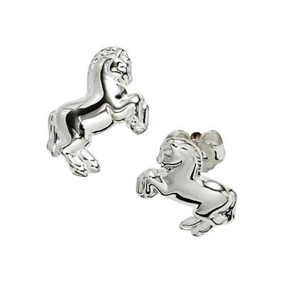 Paar Ohrstecker JOBO "Pferd", silber (silber 925), Ohrringe, Damen, Silber 925 (Sterlingsilber), 925 Silber