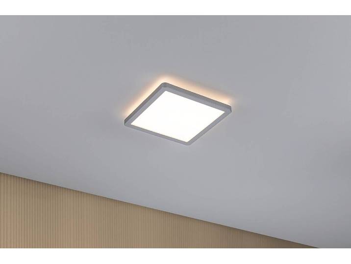 Plafonnier Atria Shine 19 x 19cm Gris/Chrome Polycarbonate LED Module LED