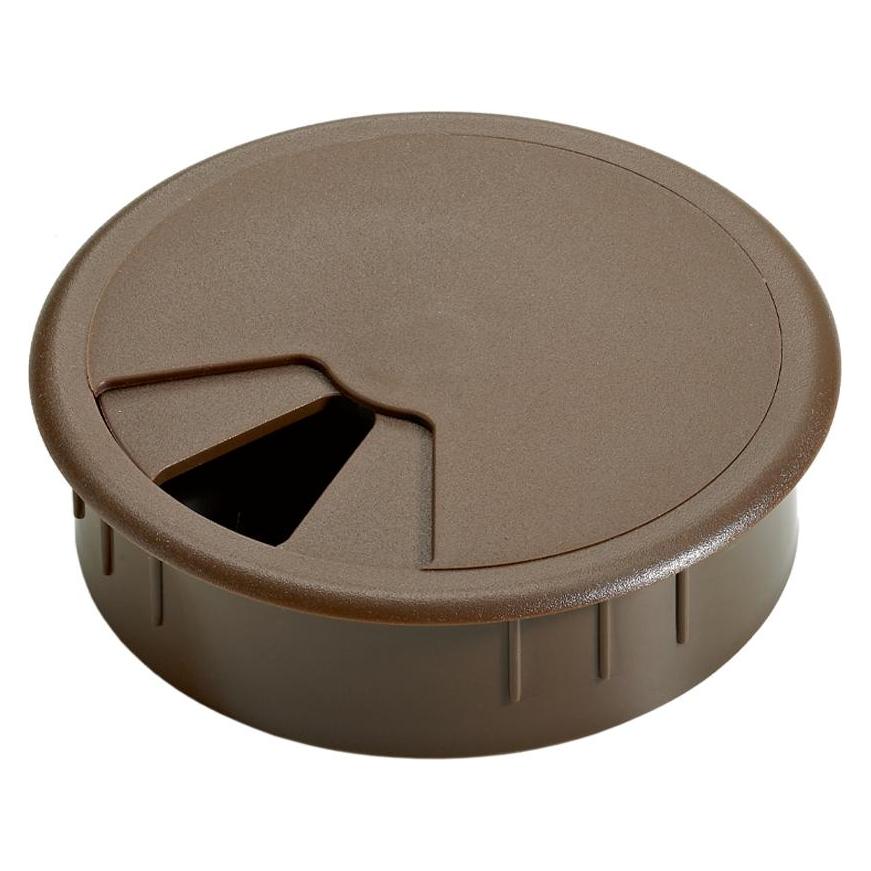 Hettich Kabeldurchlass Kunststoff, Ø 60mm, braun (Kabeldurchlass) (228812)