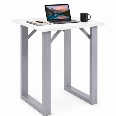 Bartisch VCM "Holz Bartisch Stehtisch Tisch Tresen Xona 80x50 cm", weiß (silber, weiß), B:80cm T:50cm, Tische, Bartisch