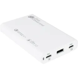 GC PCA-D008W - USB-Ladegerät, 65 W, 2x USB-C, 1x USB-A, PD3.0, QC4+,weiß