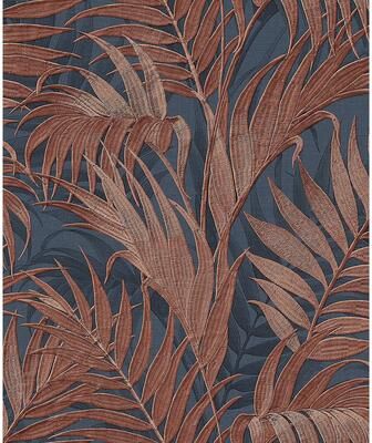 Veer Decor Embroidened Palm Wallpaper