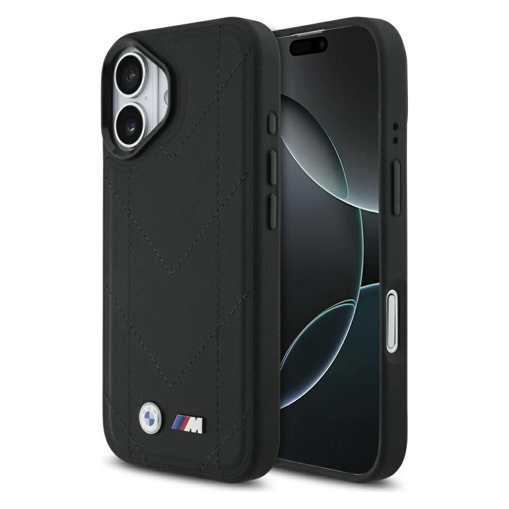 BMW Etui M Quilted Logo MagSafe do iPhone 17 czarny (Apple iPhone 17) (BMHMP17S25PSECHK)