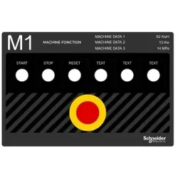 Schneider Electric ZBYLEG302001 Beschriftungsfeld 300x200mm, zum Aufkleben, Beschriftung vorgefertigt