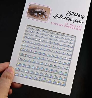 Uplift Picks GlamShine Rhinestone Face Stickers Self Adhesive Face Gem Stickers Festival Makeup Jewels 09