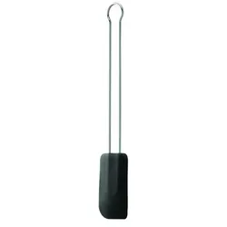 RÖSLE Teigschaber Silikon schwarz 20 cm - silber