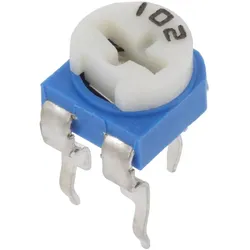 Trimmpotentiometer, 1-Drehung, liegend, 1kΩ, 100mW