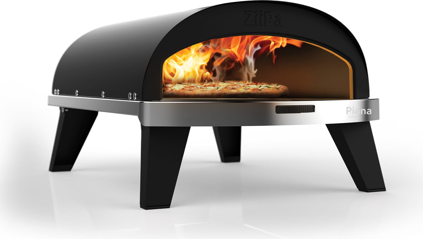ZiiPa Piana gasgestookte pizzaoven, antraciet
