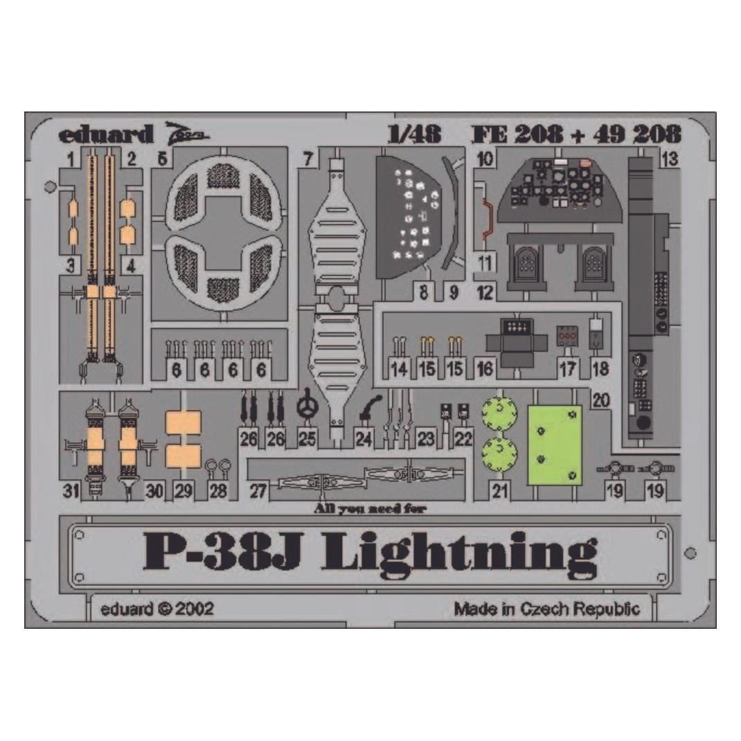 Eduard P-38J Lighting (FE208)