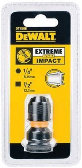 DEWALT Adapter 1/2 Zoll auf 1/4 Zoll schlagfest DT7508-QZ)