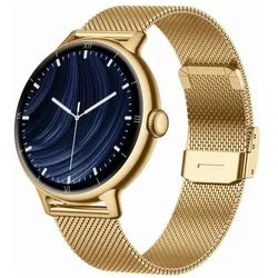 Gravity Smartwatch SMARTWATCH DAMSKI GT33-1 - AMOLED, DODATKOWY PASEK (sg048a) (41 mm, Kunststoff, Gold, ohne SIM), Smartwatch