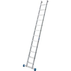 Krause Anlegeleiter Stabilo, 134707, Länge 3,2m, aus Aluminium, mit 12 Stufen