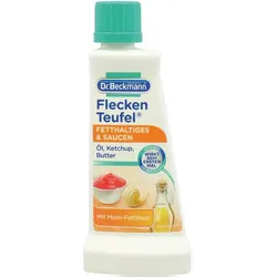 Fleckenentferner für Textilien Dr. Beckmann Fleckenteufel Fetthaltiges und Saucen, Spezialfleckentferner 50 ml