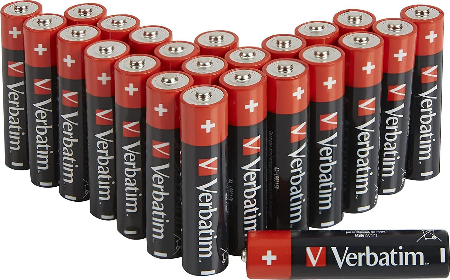 Verbatim Alkaline Batterijen Mignon AA LR6 49505 1x24 stuks