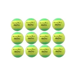 Tennisbälle - DISCHO Funny Tour - Methodik - Stage 1 - gelb/grün - 12 Bälle im Polybag