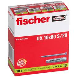 Fischer 94761 UX 10 x 60 S/20 Universaldübel 60 mm 10 mm 10 St.