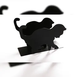 Zeitungsständer Katze solo, HxBxT: 23x32x12cm, schwarz / Made in Germany, Marke: Szagato (Zeitungshalter, Zeitschriftenständer)