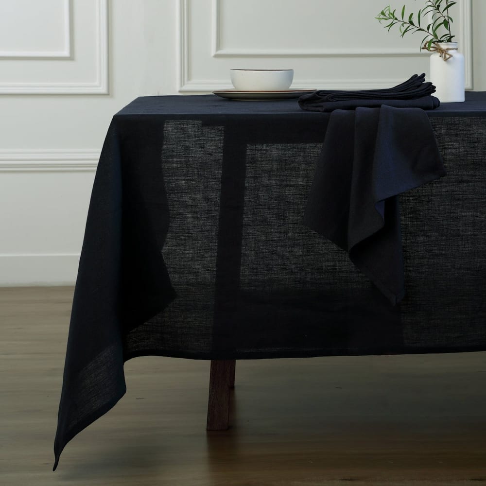 Febronie Mantel lino 150x250 carbón