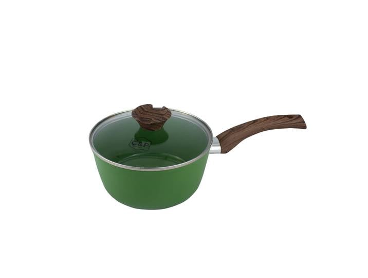 Cook &amp; Pan - Casserole Go Green avec couvercle 18 cm - Sans PFAS - induction - Garantie de 7 ans -