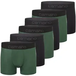 6er Pack camano Men comfort BCI cotton Boxershorts in Box 7910 - sycamore green XL