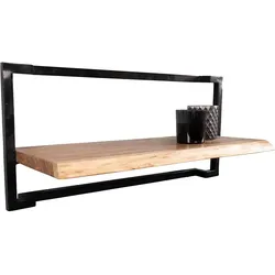 Wand Regal Holzregal im Industry und Loft Stil 100 cm breit