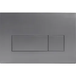 Neuesbad Betätigungsplatte flach für WC Vorwandelement flach Titan Modell 1 NB1DECSTD51P1