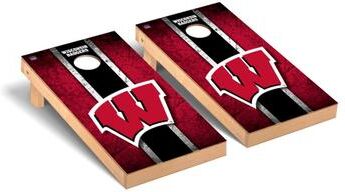 Skip's Garage Wisconsin Badgers 2x4 Pro Cornhole Boards - V5