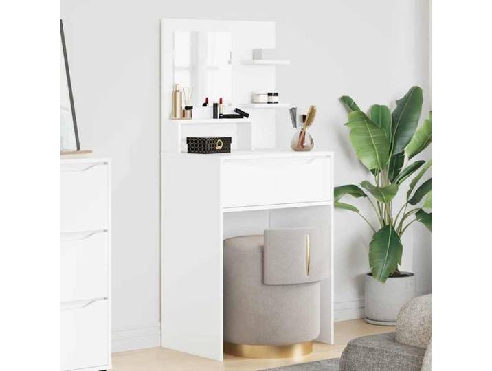 Tables maquillage chambre blanc 80x39 6x135 cm meuble beauté design épuré lumineux