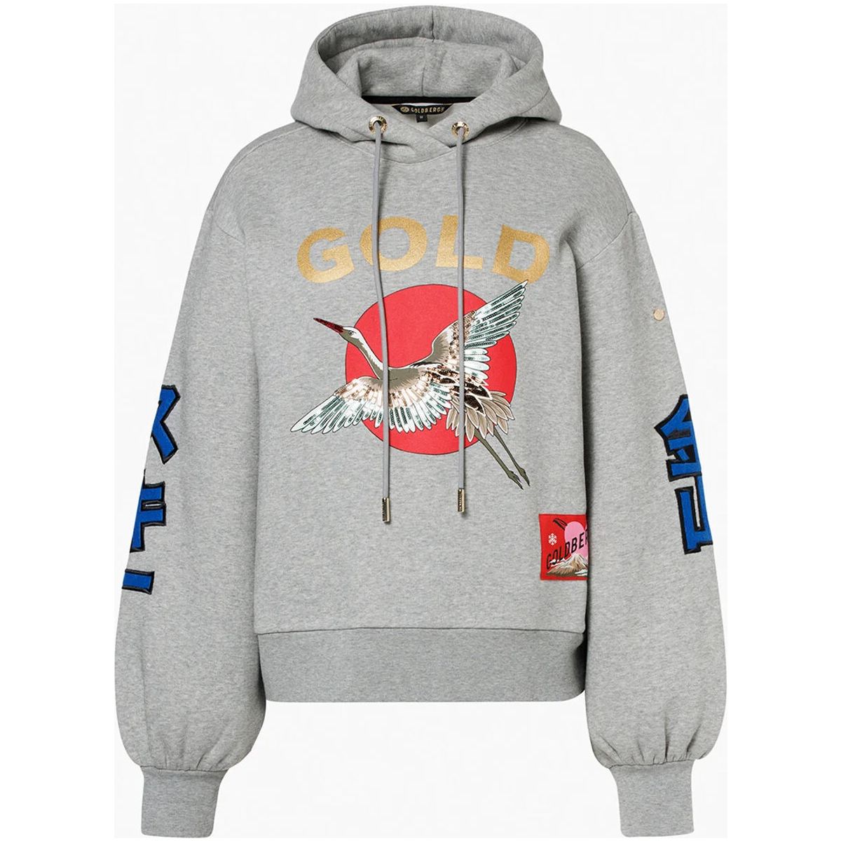 Goldbergh Tobu Hooded Sweater grey melange (9010) M GB38120263-9010-M