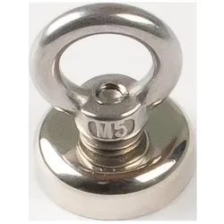 Eichner, Magnet, Neodymmagnet Ø 25 mm verzinkt, mit Öse Ø 13,5 mm (5x)