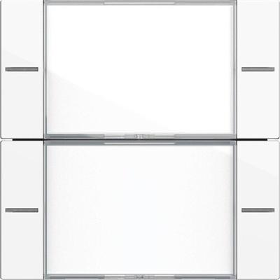 Gira System 55 Tastwippe, KNX, reinweiß, glänzend, Kunststoff, Thermoplast, 577203