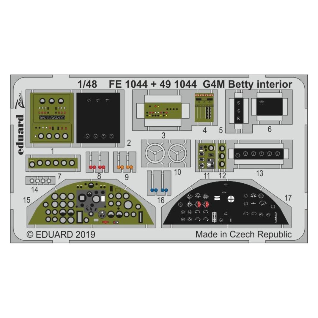 Eduard G4M Betty interior for Tamiya (FE1044)