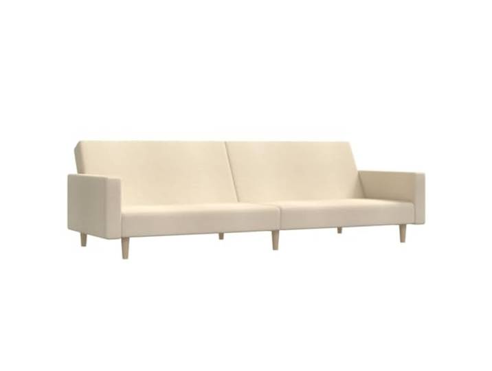 Todiikf Schlafsofa 2-Sitzer mit Bettfunktion Couch Klappbar Creme Vielseitiges 2-in-1 Liegesofa für Wohnzimmer und Gästezimmer mit getrennt verstellbarer Rückenlehne und weichem Polster.