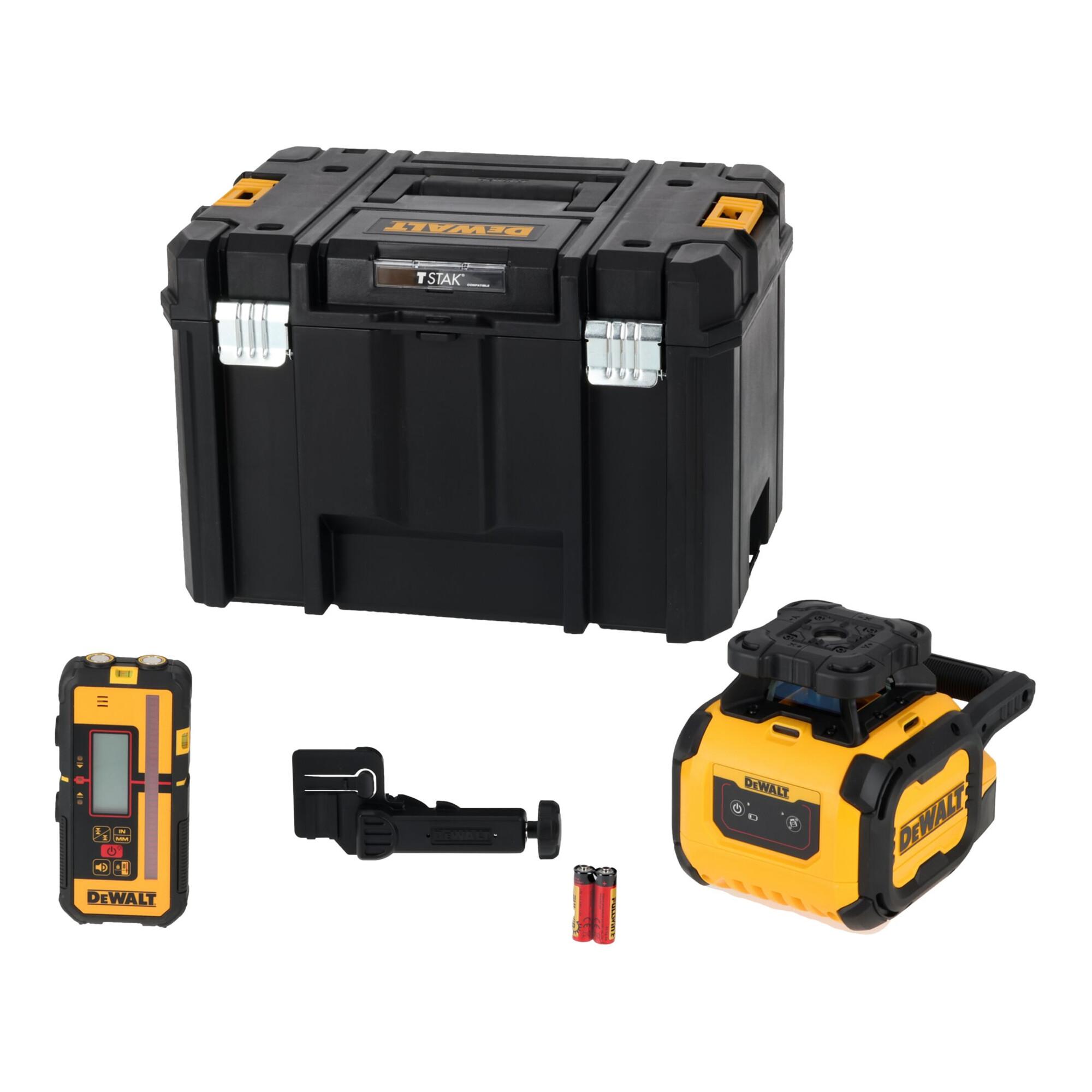 Stanley Batterie Rotationslaser Rot Vertikal-Lot inkl. 2x D-Zellen-Batterien (DCLE05211R-XJ)