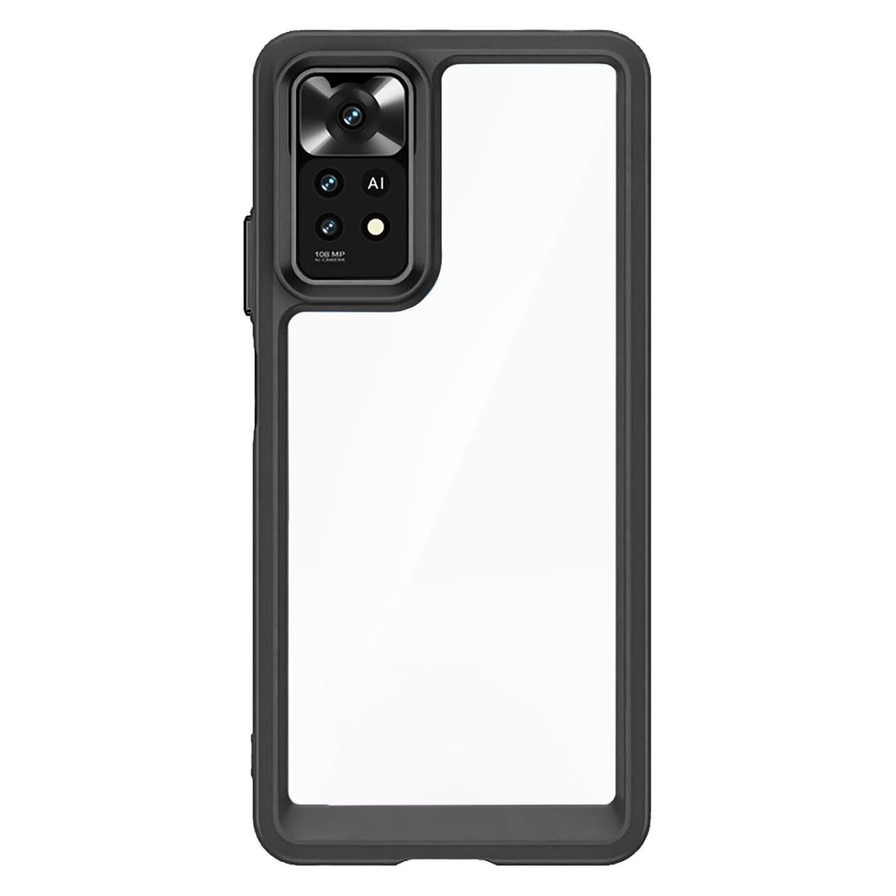 Hurtel Outer Space Case für Xiaomi Poco M4 Pro Hülle mit flexiblem Rahmen schwarz (Xiaomi Poco M4 Pro 5G) (1404978613)