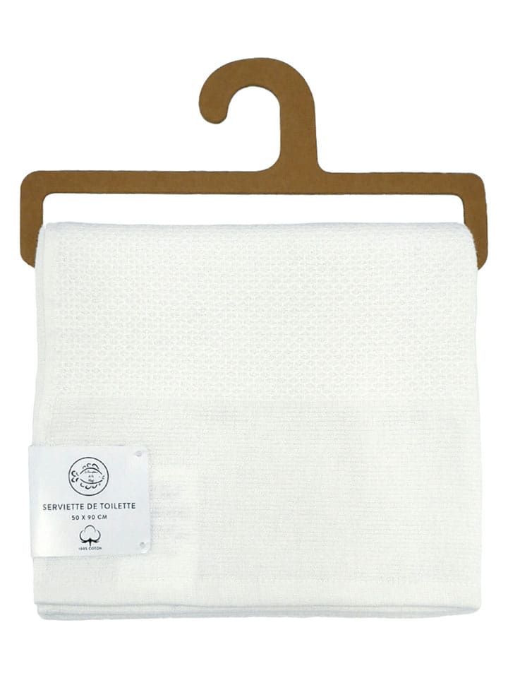 Le Comptoir de la Plage Handtuch ''Waffle'' in Weiß - (L)90 x (B)50 cm - onesize