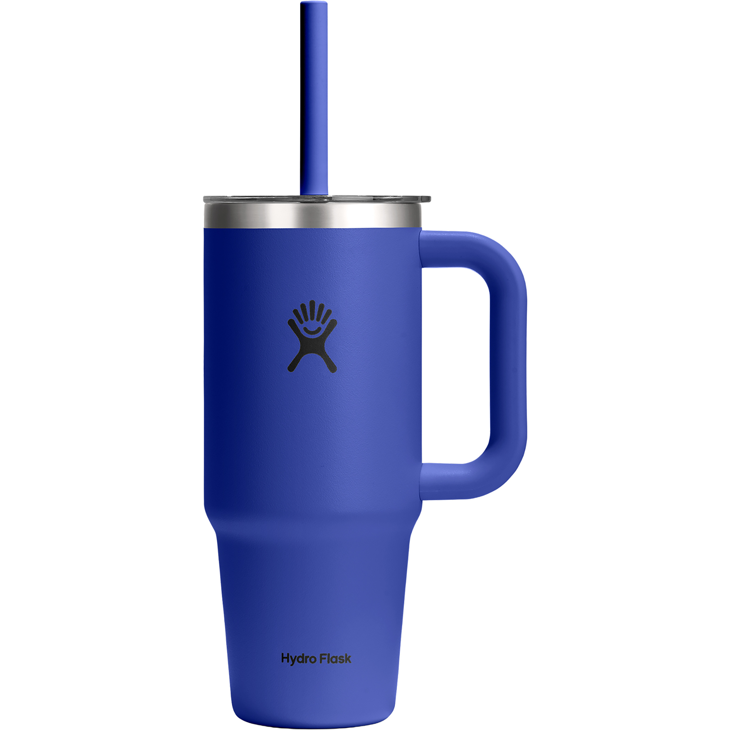 Hydro Flask 24oz Travel Tumbler Clear Lid Isolierbecher Isolierflaschen blau Größe 0.709L Trekking