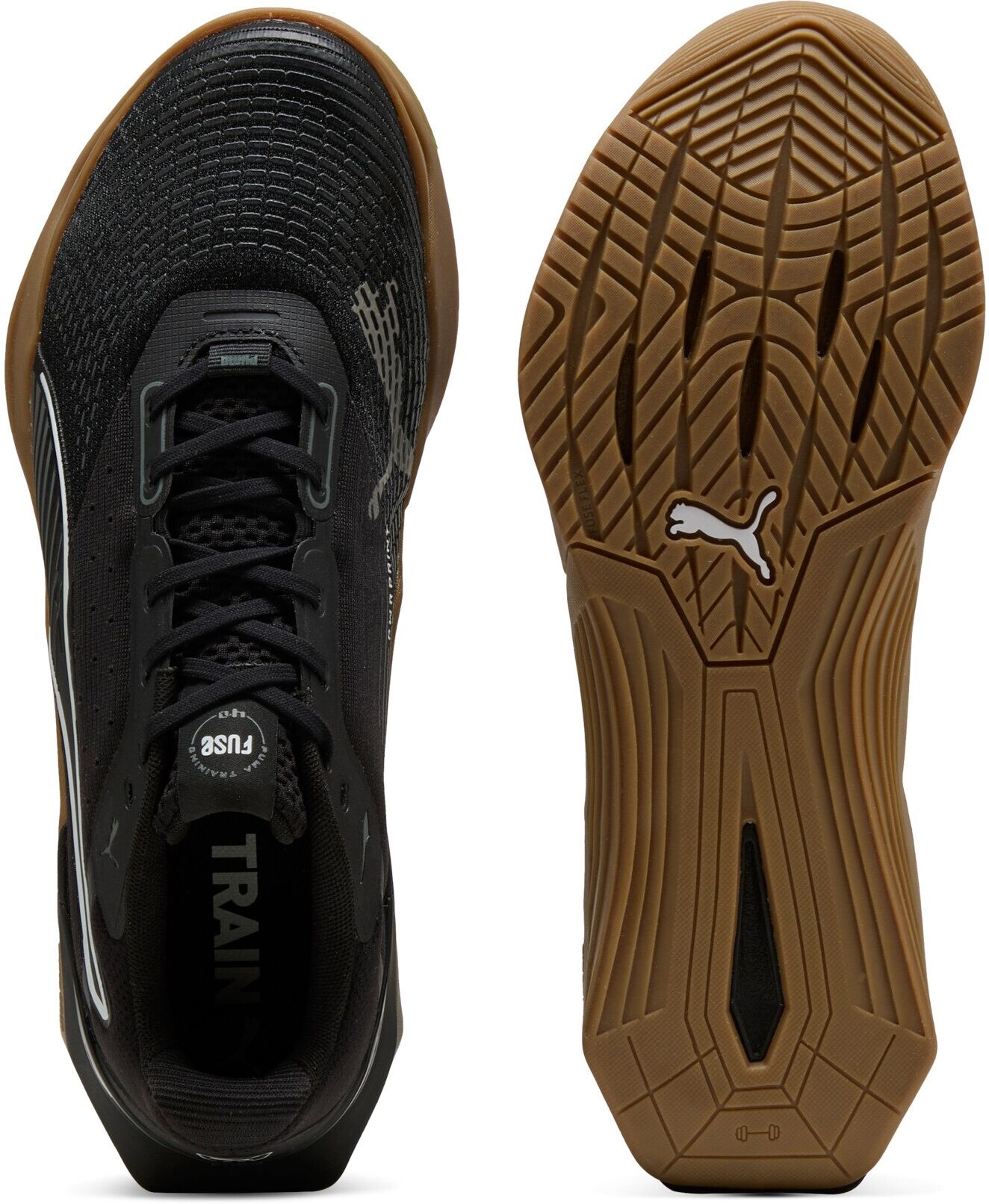 Trainingsschuh PUMA "FUSE 4.0", Gr. 43, schwarz (puma schwarz, cast iron, gum, puma weiß), Textil, Schuhe Trainingsschuh, für intensive Workouts puma schwarz, cast iron, gum, puma weiß 43
