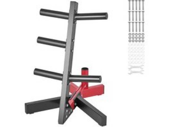 VEVOR Hantelscheibenständer L-Rahmen-Hantelscheibenbaum für 2 Zoll Hantelscheiben, Standard-Hantelscheibenbaum, 227 kg Tragkraft, Gewichtsaufbewahrungshalter, Langhantelständer