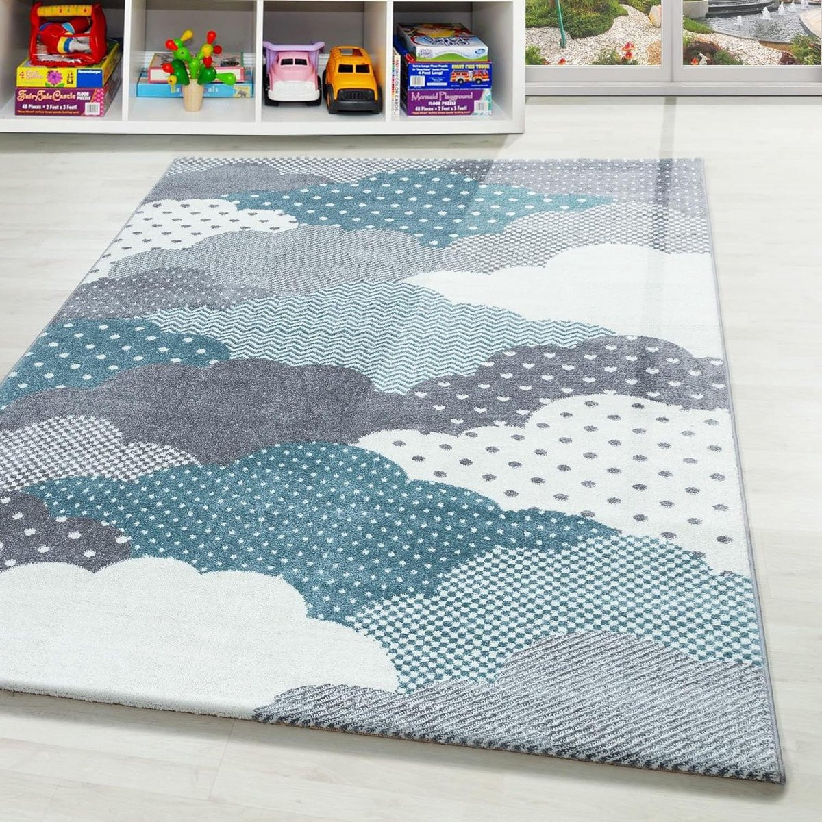 Rond Kinderkleed Cloud Blauw - 160 cm