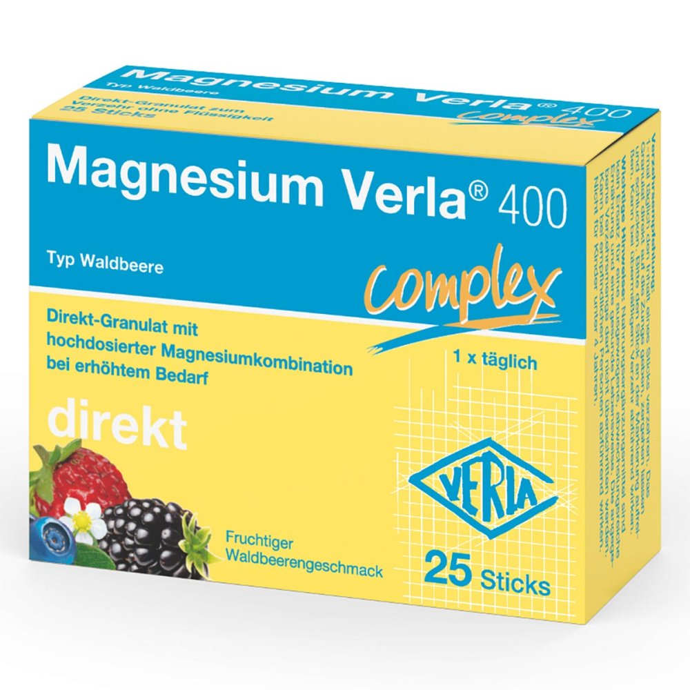 Verla-Pharm Arzneimittel GmbH & Co. KG Magnesium Verla 400 Waldbeere Direkt-Granulat 18263852
