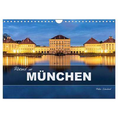 Abend in München (Wandkalender 2027 DIN A4 quer), CALVENDO Monatskalender