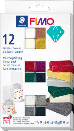Fimo "Effectfarben-Set", 12 Farben