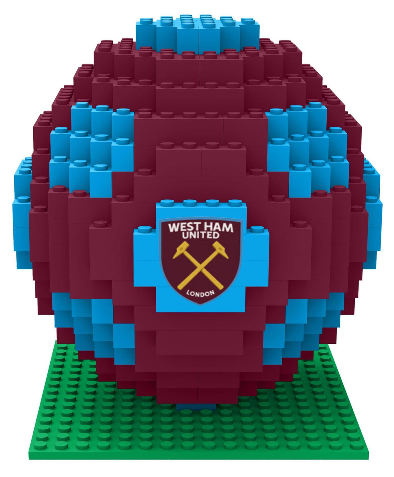 FOCO West Ham United FC 3D-voetbaldecoratie met BRXLZ XL-stenen