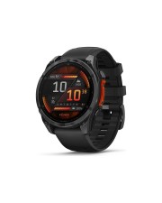 Garmin Fenix 8 47 mm Slate Gray Sportuhr mit Band Silikon schwarz Handgelenkgröße: 125-208 mm Anzeige 3.556 cm (1.4") 32 GB Bluetooth Wi-Fi ANT+ 80 g (010-02904-00)