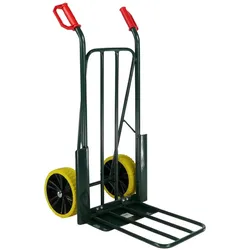 FORT, Transportwagen, Profi Sackkarre aus Stahl in anthrazit, 42,5x110 cm, Bereifung: gummiert, mit Flexlite-Rad (250 kg)
