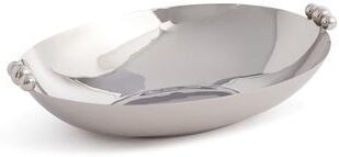Zodax Lucente Polished Oval Metal Serving Bowls